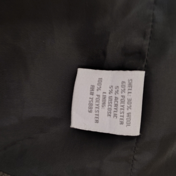 BKE Men Zip Down Wool Military Coat with Six Pockets - Picture 9 of 9